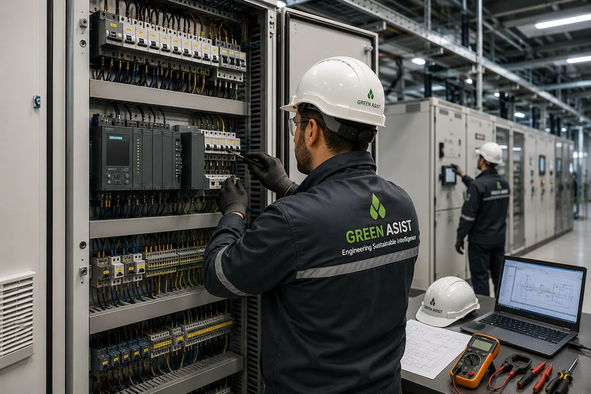 Elektrik panoları güç dağıtımı ve teknik tesis altyapısı için elektromekanik proje sistemleri
